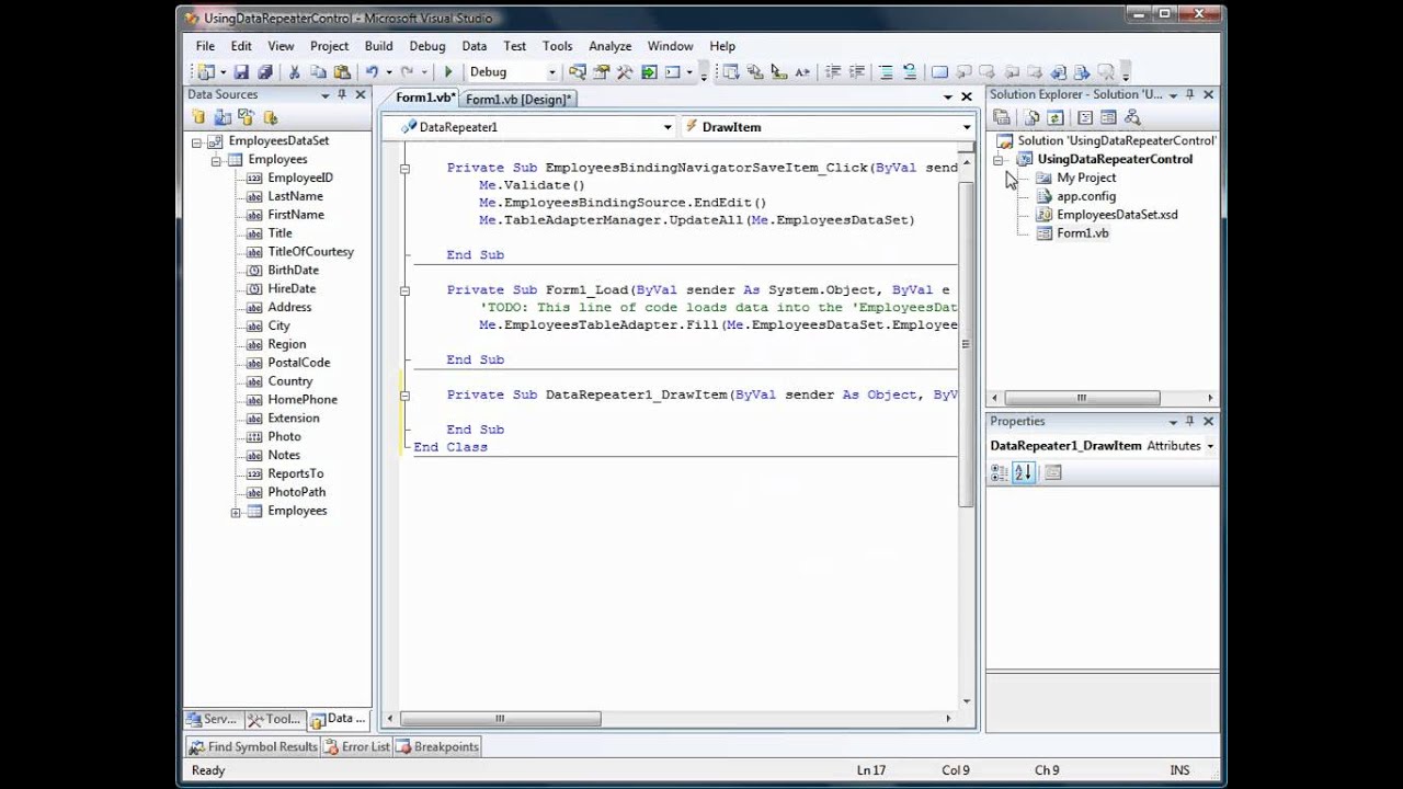 Visual Basic Sql Code Example